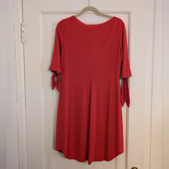 Iris Setlakwe Shift Dress – Vibrant Coral Orange – Size L (fits M/L) - Picture 9 of 10